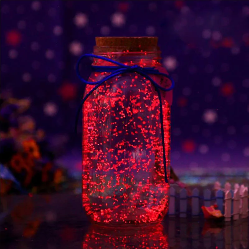 

Red 10g Luminous Party DIY Bright Glow in the Dark Paint Star Wishing Bottle Fluorescent Particles Color Flare Power