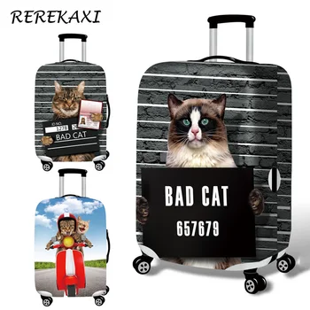 

3D Cat Suitcase Case Cover Luggage Elastic Protective Covers Dust 18-32Inch Baggage Trolley Trunk Dust Cover Travel Accessories