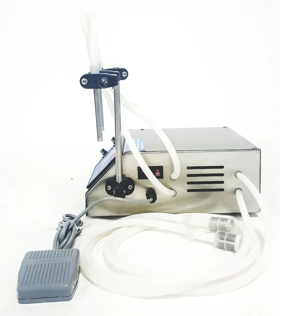 

CE .RoHS Electrical liquid filling machine, bottled water filler beverage oils bottling equipment tools with 2 nozzles