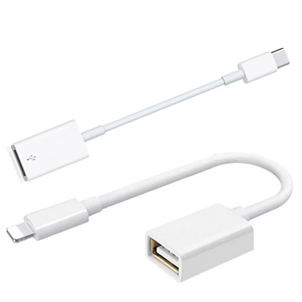 

USB OTG Adapter Cable Data Transfer Converter for Apple iPhone X 5 6 7 8 iPad Good quality