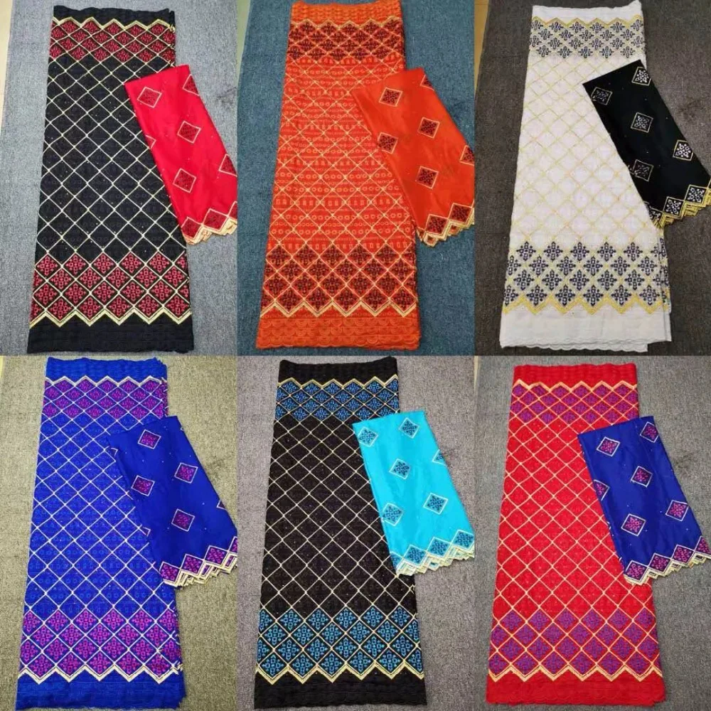 

New 100% cotton Swiss lace fabric embroidered African voile lace fabric with chiffon blouse for dress 30