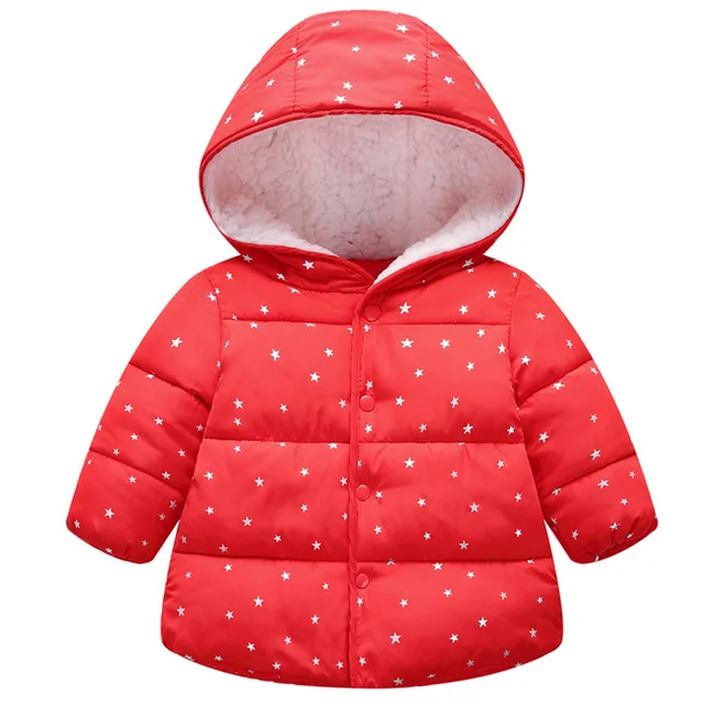 KEAIYOUHUO/зимние пальто для девочек; детская верхняя одежда; Новинка г.; детская одежда; куртка для девочек; пальто; хлопковые теплые куртки для девочек - Цвет: Red