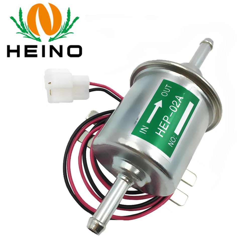 

Electric Fuel Pump Gasoline Petrol Diesel 12V HEP-02A Copper Wire Low Pressure for TOYOTA MAZDA NISSAN Carburetor Motor ATC etc