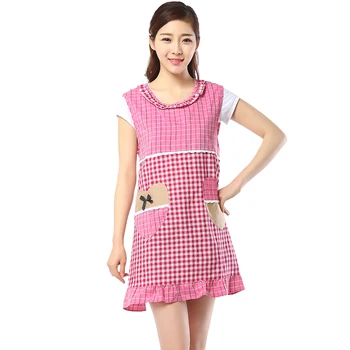 

Aprons for the Kitchen Simple Washed Cotton Uniform Aprons for Woman Lady's Kitchen Cooking Coffee Shop apron for chef