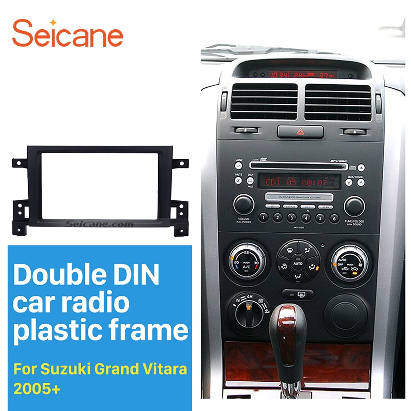 Seicane 2Din Автомобильная Радио панель для 2005 2006 2007 2008- Suzuki Grand Vitara DVD панель приборная панель комплект установка рамка отделка рамка