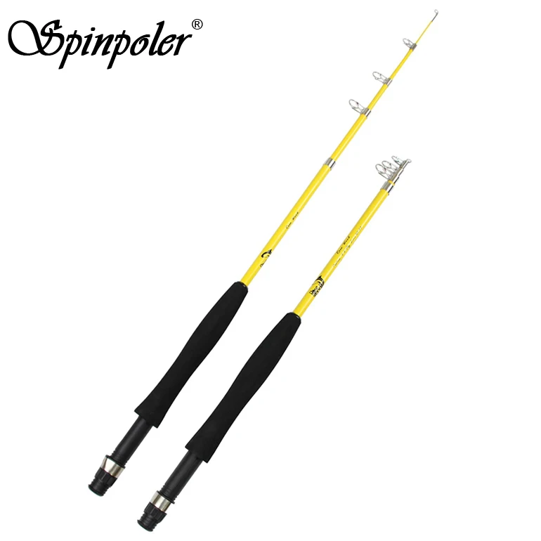 Cheap Fly Rod 6'6" Telescopic Portable Traveller Fiberglass Fly Fishing
