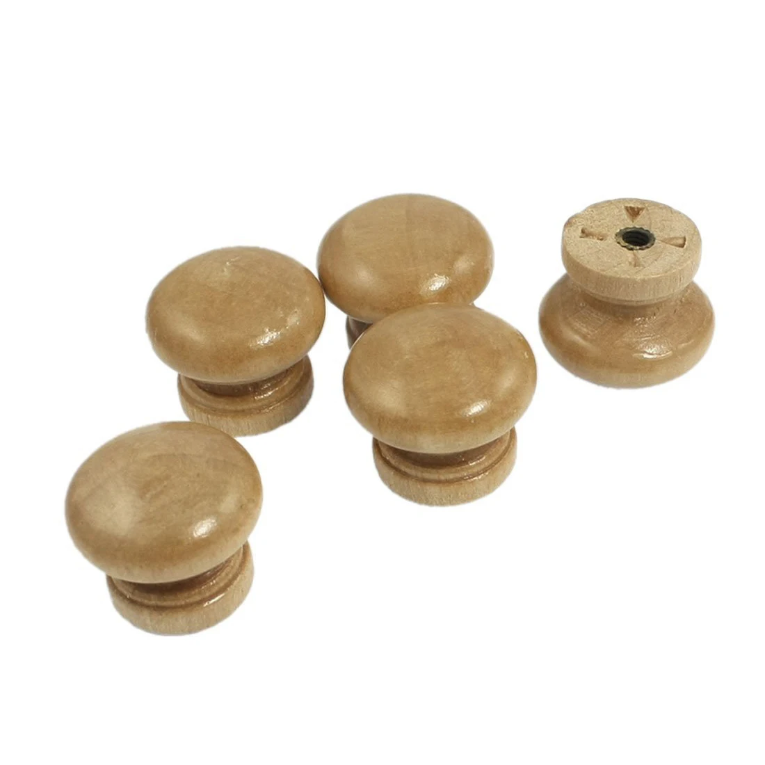 

5pcs Wood Cabinet Closet Drawer Door Pulls Knobs Handles