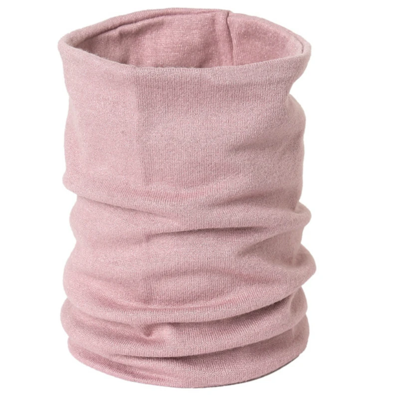 

Black Women Men Ring Neck Scarf Winter Cashmere Warm Scarves Snood Loop For Ladies Male Thick Fleece Thermal Mask Scarfs