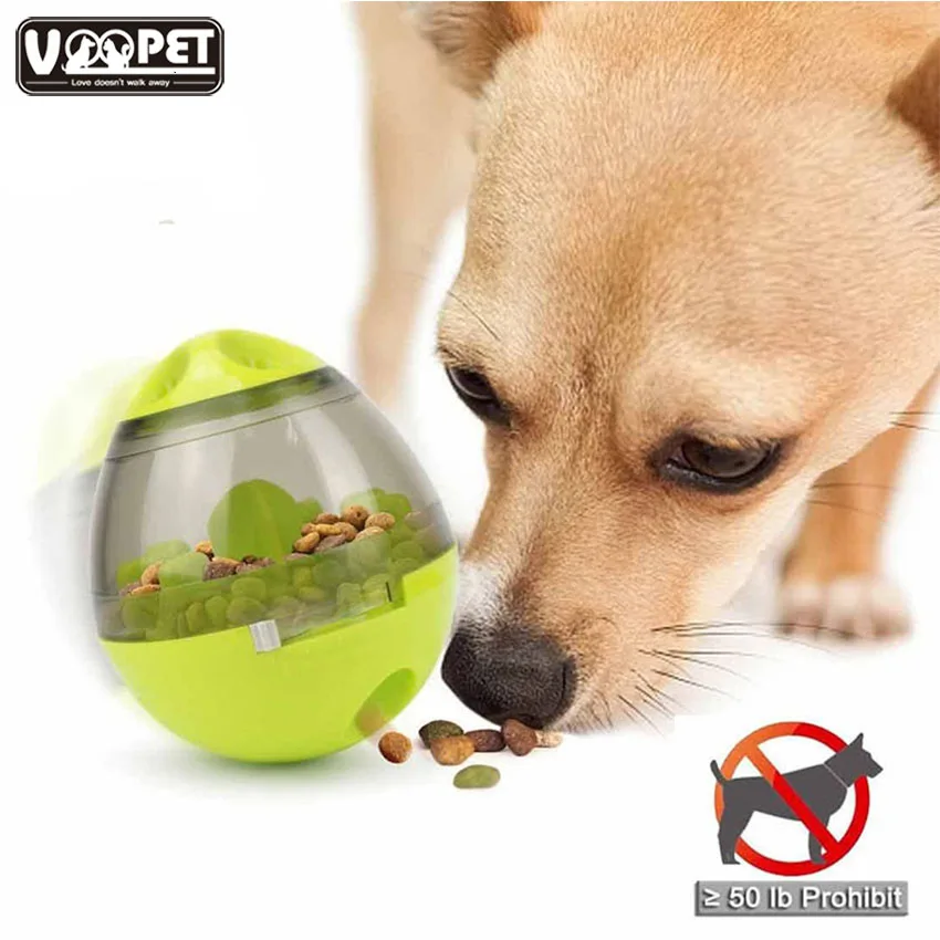 Pet Food Ball Fun and Interactive Treat Dispensing Toys for Dogs & Cats Increases IQ and Mental Stimulation Best Alternative