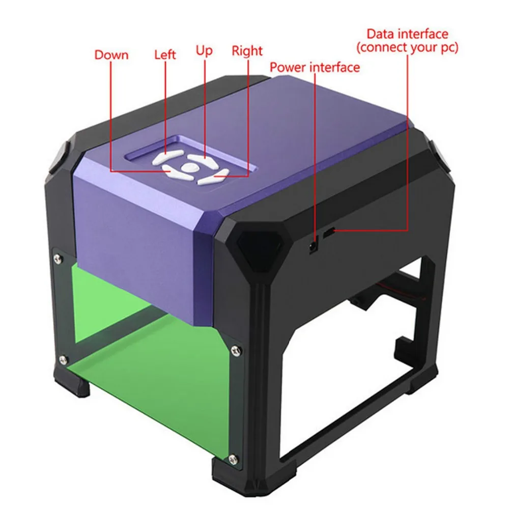 

1000mW Laser Engraving Machine K3 Carving Engraver Automatic USB DIY Mark Printer Cutter Miniature Handicraft Wood Burning Tools