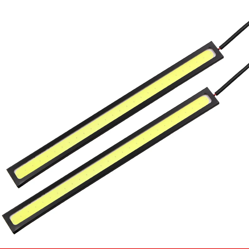 1 шт. обновленный ультра яркий светодиодный дневные ходовые огни DC 12 В 17 см водонепроницаемый авто DRL COB водительские Противотуманные фары для автомобиля Стайлинг