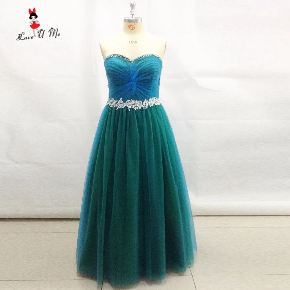 Plus Size Green Prom Dresses Floor Length Vestidos de Gala