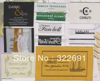 

Free sample Customized brand woven labels for garment free shipping