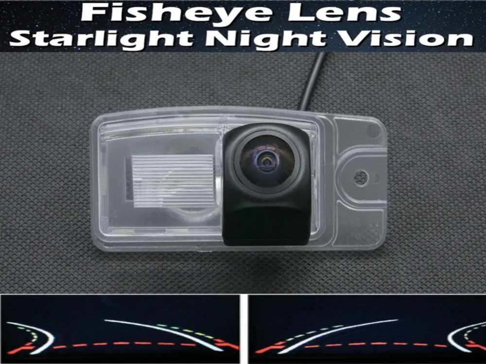 

1080P Fisheye Lens Trajectory Tracks Parking Car Rear view Camera for Nissan X-Trail X Trail 2014 2015 Car Reverse Camera