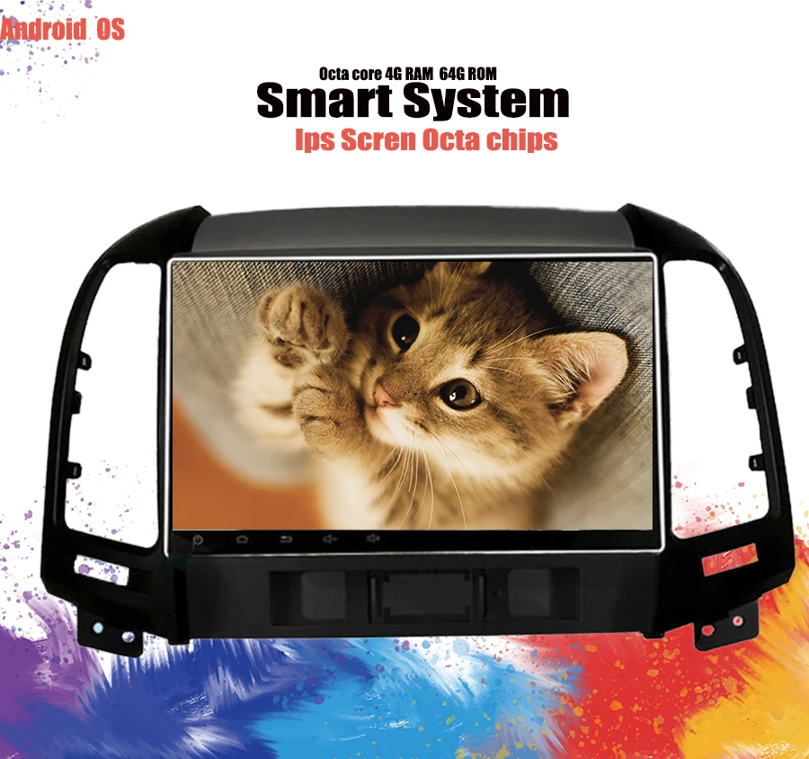 Top 9" Android 9.1 3 Hole Car Radio For HYUNDAI SANTA FE 2005 2006 2007 2008 2009 2010 2011 2012 GPS Stereo Player Head Unit audio 1 Top 9" Android 9.1 3 Hole Car Radio For HYUNDAI SANTA FE 2005 2006 2007 2008 2009 2010 2011 2012 GPS Stereo Player Head Unit audio 1