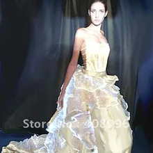 Оптическое волокно светящийся формальный наряд для вечерней вечеринки/свадебное платье/модное шоу/платье выпускного вечера