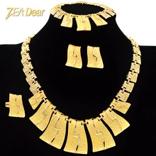 ZEADear Jewelry Fashion Wedding Jewelry Set For Women Bridal Jewelry Set Necklace Earrings Ring Bracelet For Engagement Jewelry