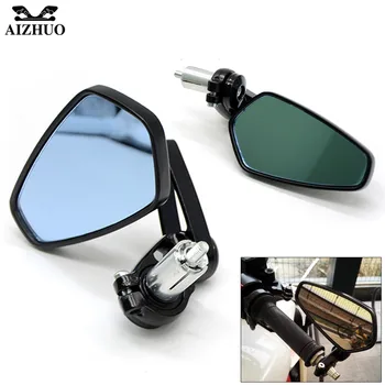 

Handle Bar End Mirror Universal Motorcycle Rear View Mirrror For KAWASAKI Z750R ZX10R ZX6R/636 H2R ZZR/ZX1400 S ZX10R NINJA 300