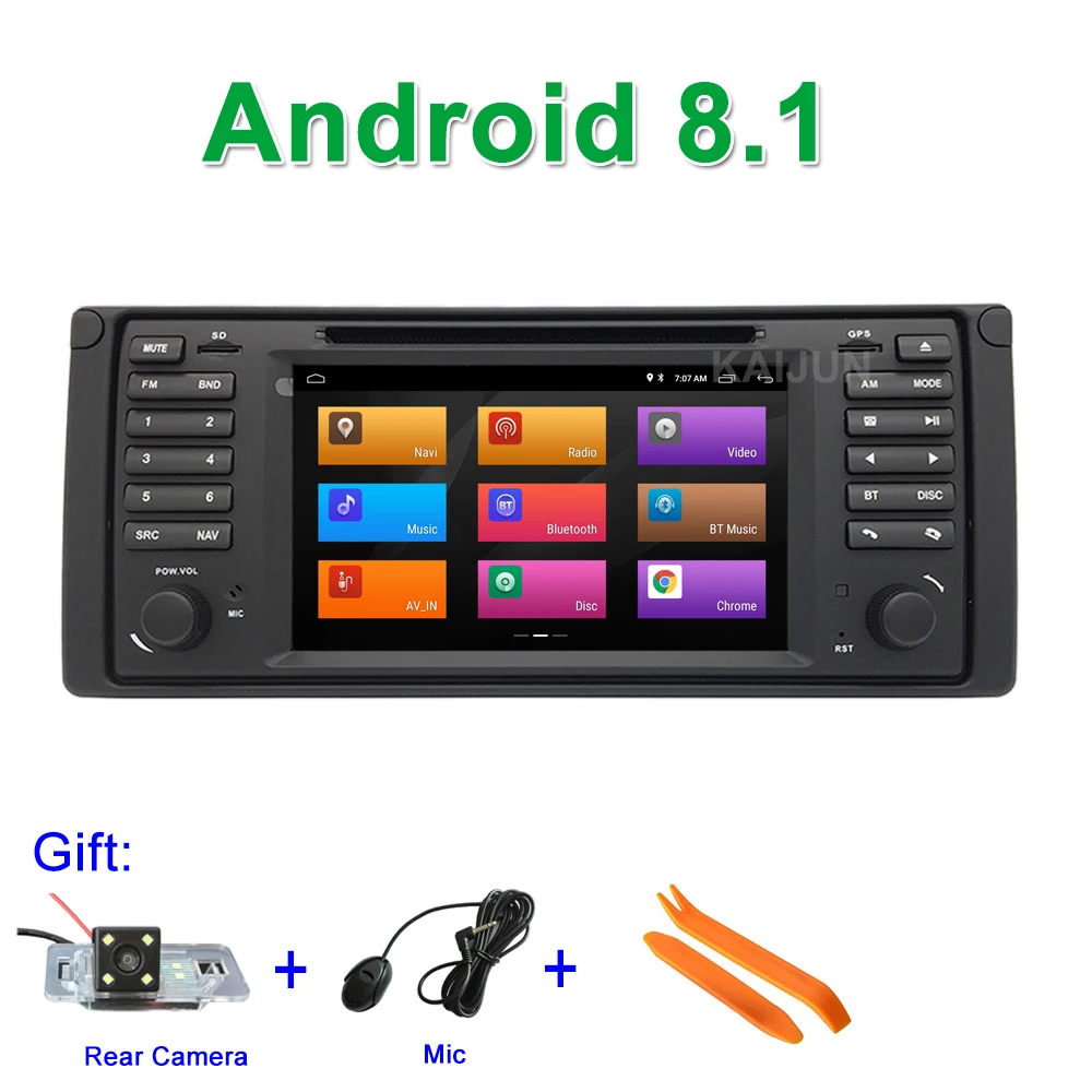 

ISP screen Android 8.1 Car DVD Stereo Player for BMW E39 with BT wifi Radio GPS