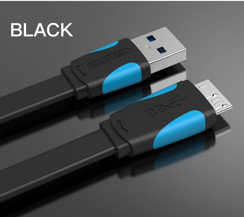 Кабель Vention Micro USB 3,0 1 м 0,5 м быстрое зарядное устройство USB кабель для синхронизации данных USB 3,0 кабель для мобильного телефона для samsung S5 жесткий диск 2 м