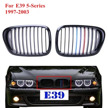 

2 pcs New Car Front Grille Front Kidney Grille For BMW E39 5 Series 1997-2003 525 528 530 535 540 M5 ABS Plastic Racing Grill