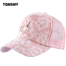 TQMSMY летние сетчатые Шапки Для женщин кружева Бейсбол Кепки с кольцом хип-хоп Женский Бейсбол Кепки Snapback шляпу Кепки шляпа Повседневное bones TMWL14