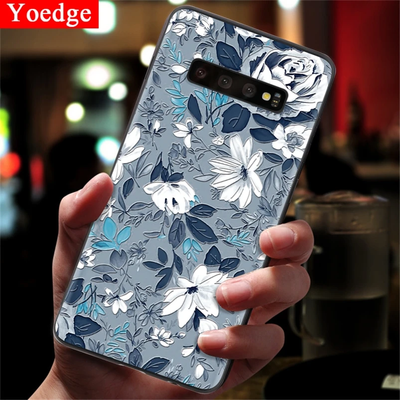 

3D Embossed Flower Soft Cover For Samsung Galaxy J4 J6 A6 A8 Plus J3 J5 J7 A5 A7 A9 2018 2017 S7 S8 S9 S10 Plus A40 A50 A70 Case