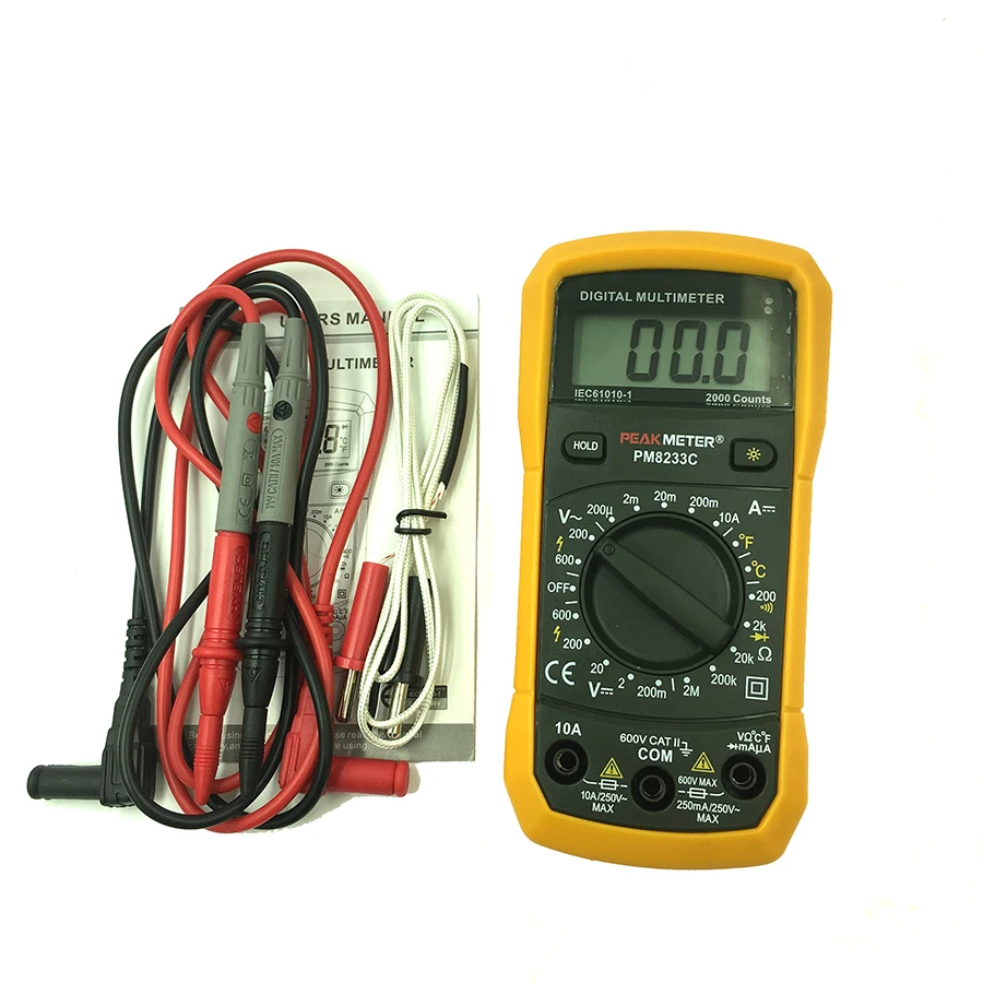 Digital Multimeter AVO meter DC AC Voltage Current Resistance