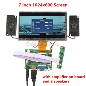 New! 7 inch LCD 1024*600 Monitor Display Screen Kit with Amplifier and 2 pcs Speakers for Raspberry Pi / PC Windows New! 7 inch LCD 1024*600 Monitor Display Screen Kit with Amplifier and 2 pcs Speakers for Raspberry Pi / PC Windows