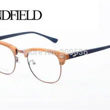 HINDFIELD Ретро обычные очки мужские унисекс прозрачные линзы Nerd оправа очки женские фирменные дизайнерские винтажные полуметаллический оптические очки