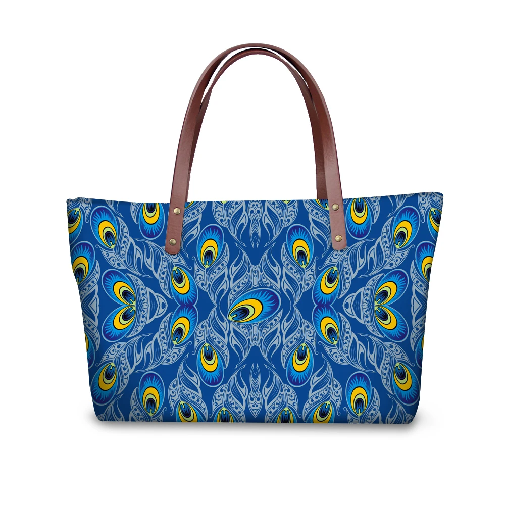 

Customized Pretty Women Bag Charms Printing Peacock Handbag for College Girls Designer Ladies Top Handle Bag Shoulder Tote Bag
