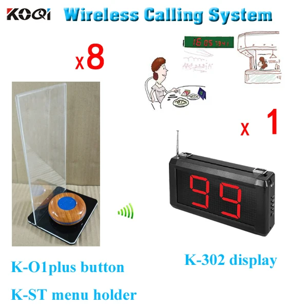 Гость вызова К-302 дисплей центра+ K-O1plus стол кнопки+ K-ST меню владельца