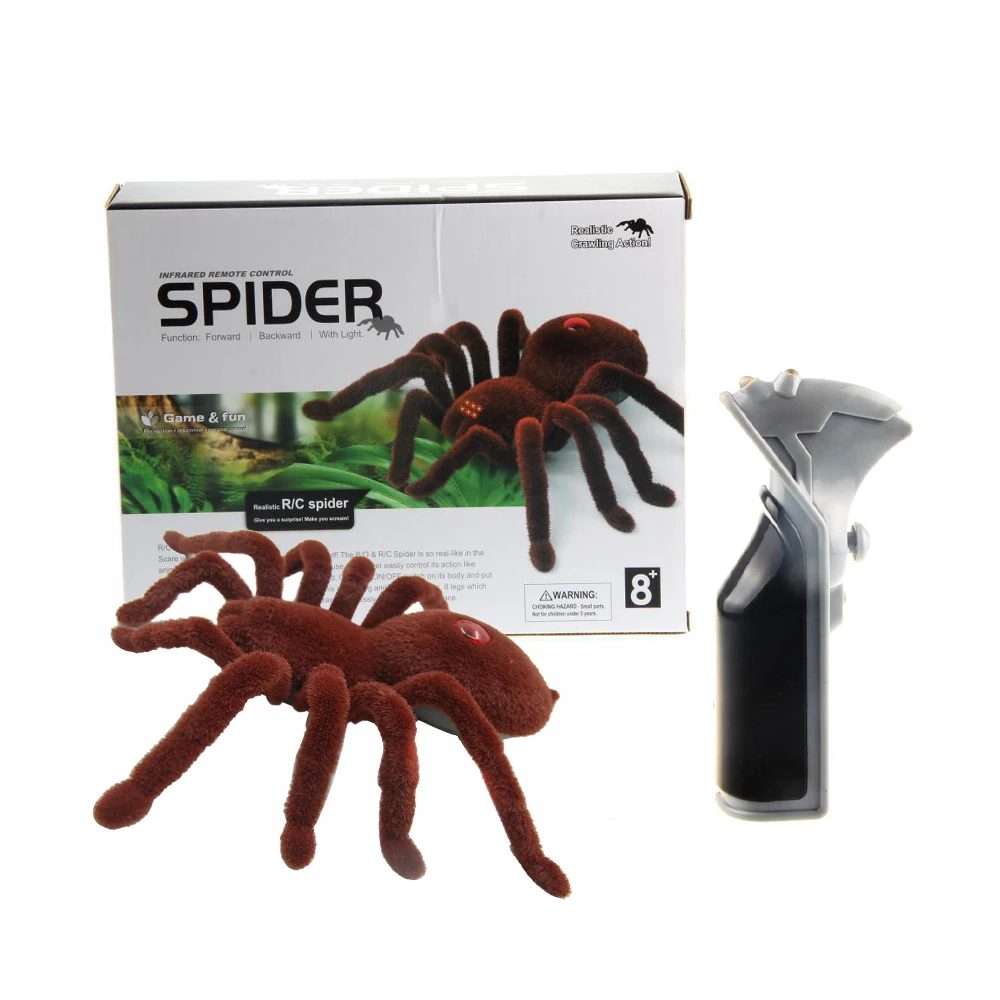 

Remote control simulation Spider Plush Funny scary Toy Kid Halloween Decoration Birthday gift Funny RC Toy