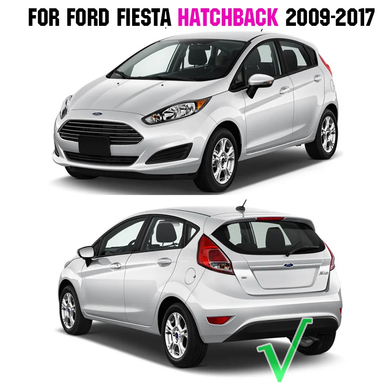 Накладка на задний багажник для Ford Fiesta Hatchback 2009- хромированная накладка на заднюю дверь отделка под давлением стикерная наклейка