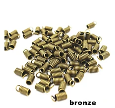 

100 pcs 3mm Spring clasp Leather Strap Buckle Metal Jewelry Ribbon Cord End Fasteners Clasps Wholesale RX1022
