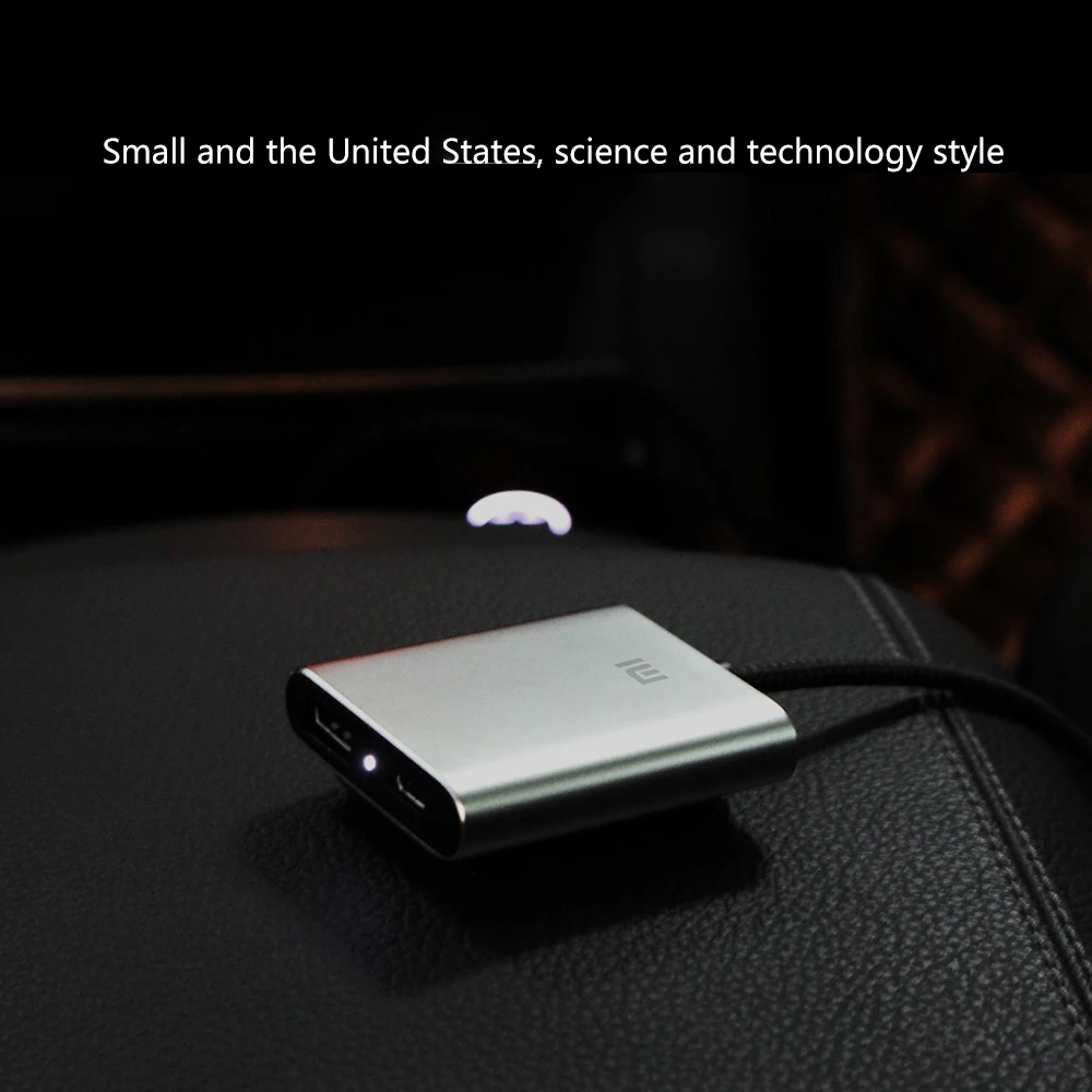 Оригинальный Xiaomi автомобильное зарядное устройство USB A C двухпортовый Выход Smart