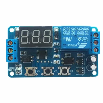 

Trigger delay relay cycle timing programmable delay module delay off countdown 24V