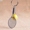 Tennis Racket Keychain - Cute Sport Mini Keychain car 6 color Pendant Keyring Sports Key Chain Who love sports Gifts 17248 ► Photo 2/6
