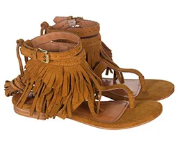 Summer Knee High Gladiator Sandals Women Gladiator Boots Sandals Lace up Sandals Punk Flat Suede Leather Fringe Sandals Shoes