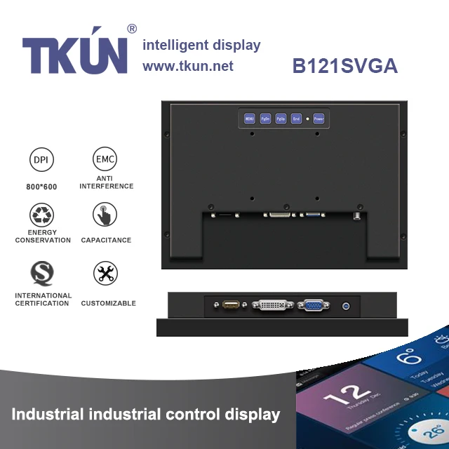 TKUN 12-дюймовый Прогнозируемый емкостный сенсорный монитор, сенсорный дисплей, B121SVGA