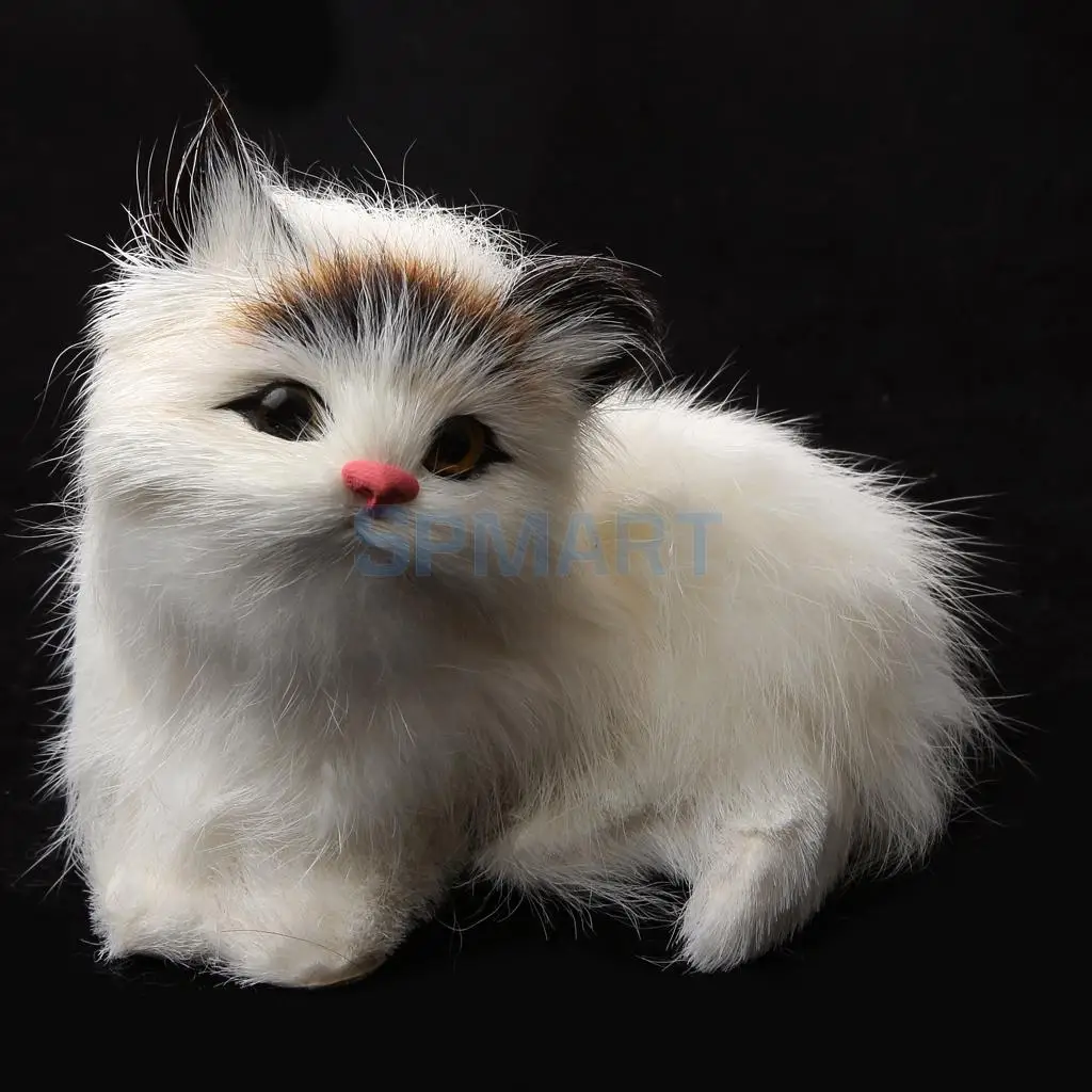 Cute Realistic Cat Toys Furry Interior Ornament Kids Gifts Simulation cat