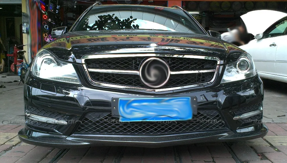 GOD HAND style передний спойлер для бампера для Mercedes Benz W204 C300 2012