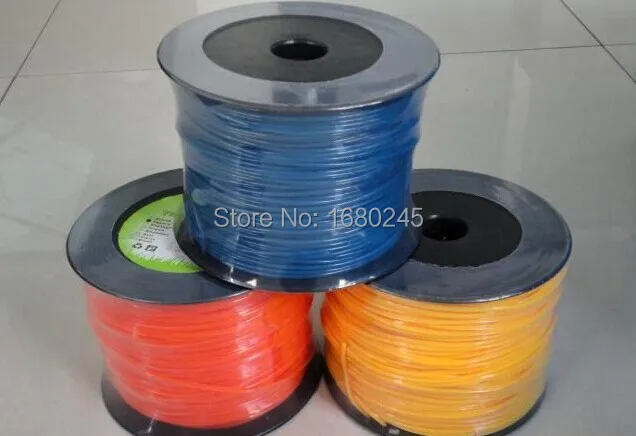Mowing line rope nylon  line of Square&round 3.0mmX 90m Trimmer Line Spool Whipper Snipper Cord  Grass trimmer head Nylon line