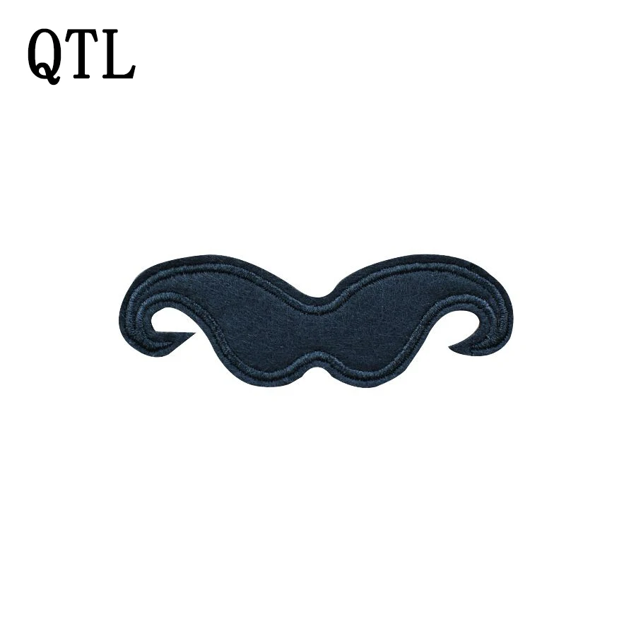 

Black mustache patches for clothing iron on patches for clothes badges clothes iron-on parches applique patch for jeans 5pcs