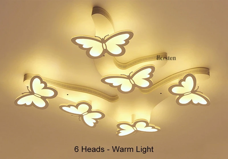Modern LED Chandelier For Living Room Bedroom Home AC110-240V Butterfly Led Ceiling Chandelier Lamp Brightness Dimmable (10)