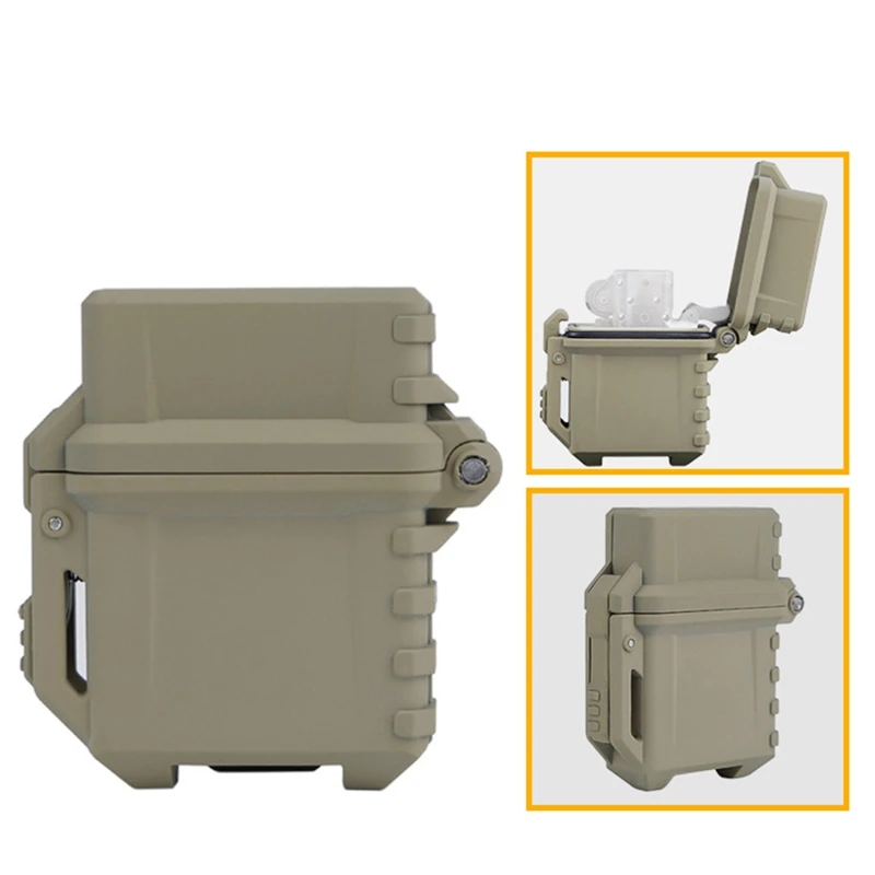 

Tactical Lighter Storage Case Universal Portable Box Container Lighter Storage Box Camping Hiking Outdoor Tools