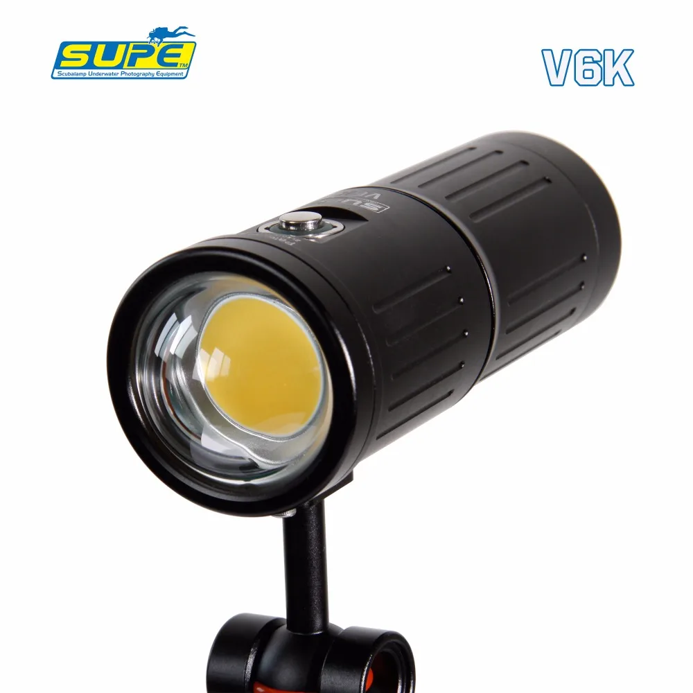 SUPE V6K 12000lum Studio COB LED diving light underwater photography light scuba dive photo