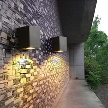 5 Вт 220 В современный светодиодный сад лампы Настенные светильники водонепроницаемый балкон открытый крыльцо свет