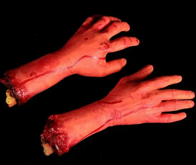 1 шт. страшная сломанная рука кровавый ужас Хэллоуин украшение отрубленная кровавая имитация руки Новинка мертвая сломанная рука гаджеты GYH