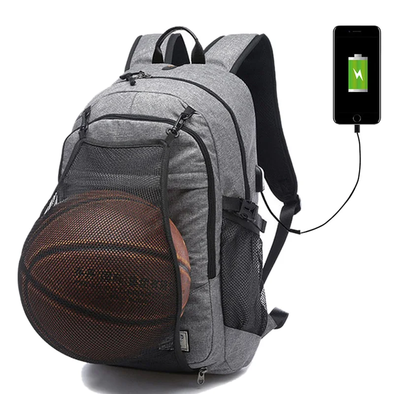 Sport Backpacks Men Laptop Backpack School Bag For Teenager Boys Soccer Ball Pack Gym Bags Male